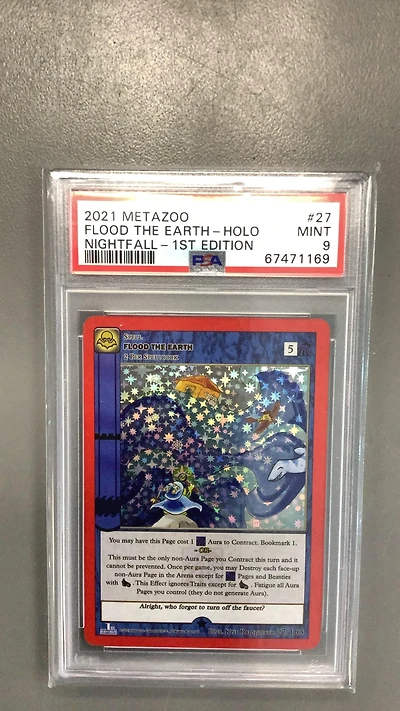 2021 Metazoo Nightfall 27 Flood The Earth PSA 9