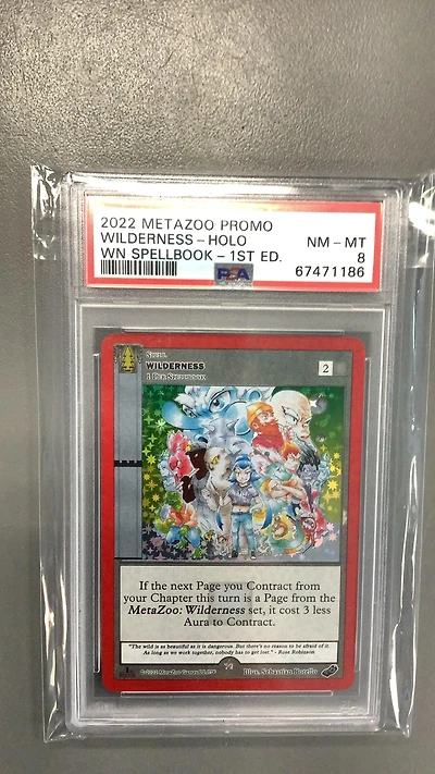 2022 Metazoo Promo Wilderness-holo Wilderness Spellbook-1st Edition PSA