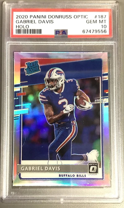 2020 Panini Donruss Optic 187 Gabriel Davis Holo PSA 10