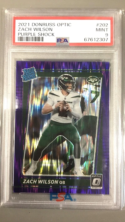 2021 Panini Donruss Optic 202 Zach Wilson PSA