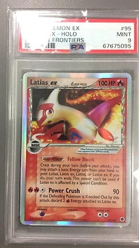 2006 Pokemon Ex Dragon Frontiers 95 Latias Ex-holo PSA 9