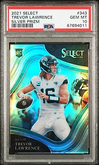 2021 Panini Select Trevor Lawrence Silver Prizm PSA