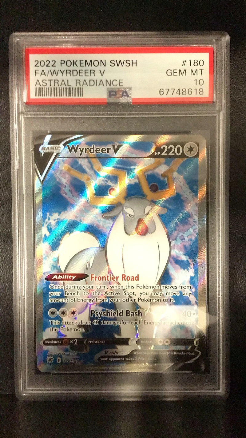 2022 Pokemon Sword & Shield Astral Radiance 180 Full Art/wyrdeer V PSA 10