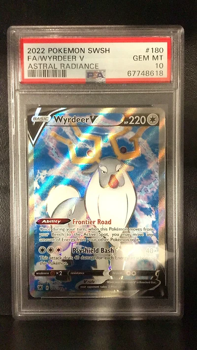 2022 Pokemon Sword & Shield Astral Radiance 180 Full Art/wyrdeer V PSA 10