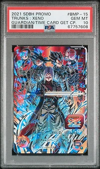 2021 Super Dragon Ball Heroes Promo Bmp-15 Trunks : Xeno Guardian Of Time Card Get Campaign PSA 10