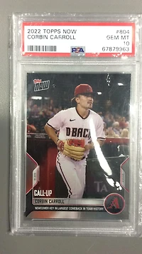 2022 Topps Now 804 Corbin Carroll PSA 10