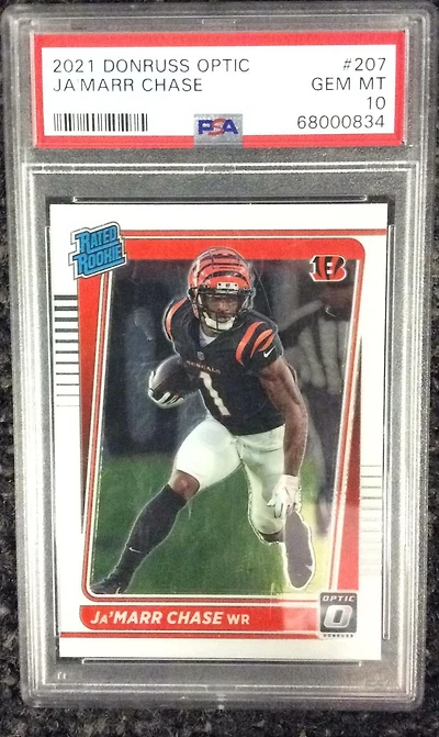 2021 Panini Donruss Optic 207 Ja'marr Chase PSA