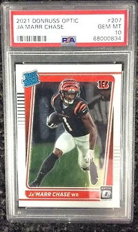 2021 Panini Donruss Optic 207 Ja'marr Chase PSA