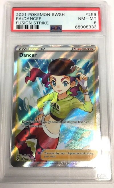 2021 Pokemon Sword & Shield Fusion Strike 259 Full Art/dancer PSA