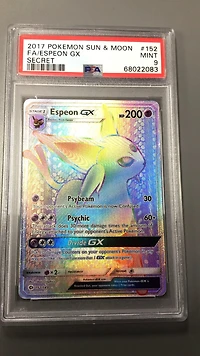 2017 Pokemon Sun & Moon 152 Fa/espeon Gx PSA