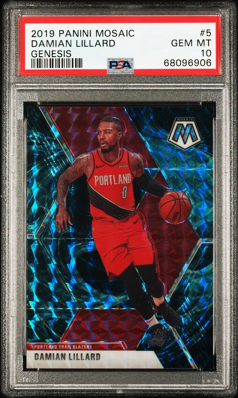 Panini Mosaic Damian Lillard Genesis PSA