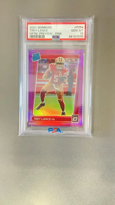 2021 Panini Donruss P254 Trey Lance PSA