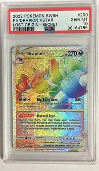 2022 Pokemon Sword & Shield Lost Origin 200 Full Art/drapion Vstar Secret PSA 10
