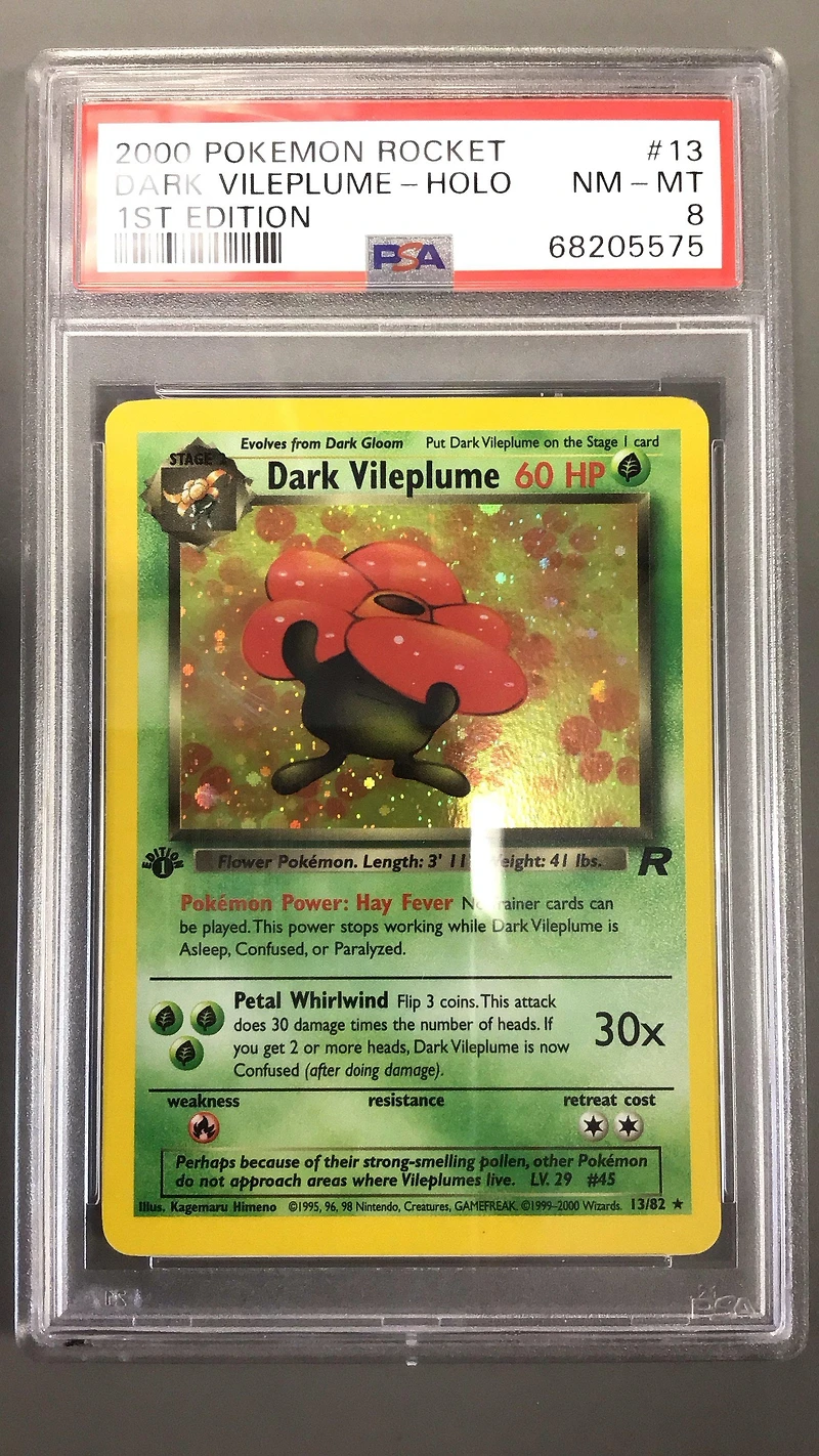 2000 Pokemon Rocket 13 Dark Vileplume PSA