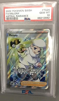 2022 Pokemon Sword & Shield Astral Radiance Tg26 Full Art/melony PSA