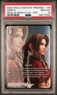 2020 Final Fantasy Promos 79 Aerith Opus Xi Reunion Kit Full Art-foil PSA 10