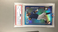 2015 Bowman Chrome Prospects Bcp13 Dermis Garcia Blue Refractor PSA 9