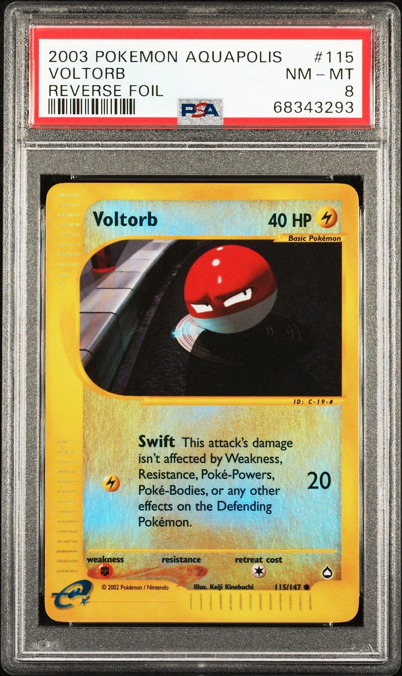 2003 Pokemon Aquapolis 115 Voltorb PSA