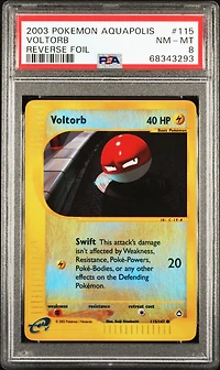 2003 Pokemon Aquapolis 115 Voltorb PSA