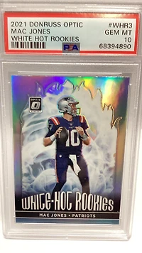 2021 Panini Donruss Optic White Hot Rookies Whr3 Mac Jones PSA 10