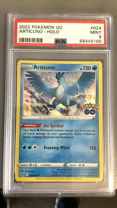 2022 Pokemon Go 024 Articuno PSA 9