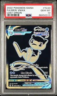 2022 Pokemon Sword & Shield Lost Origin Tg30 Fa/mew Vmax PSA