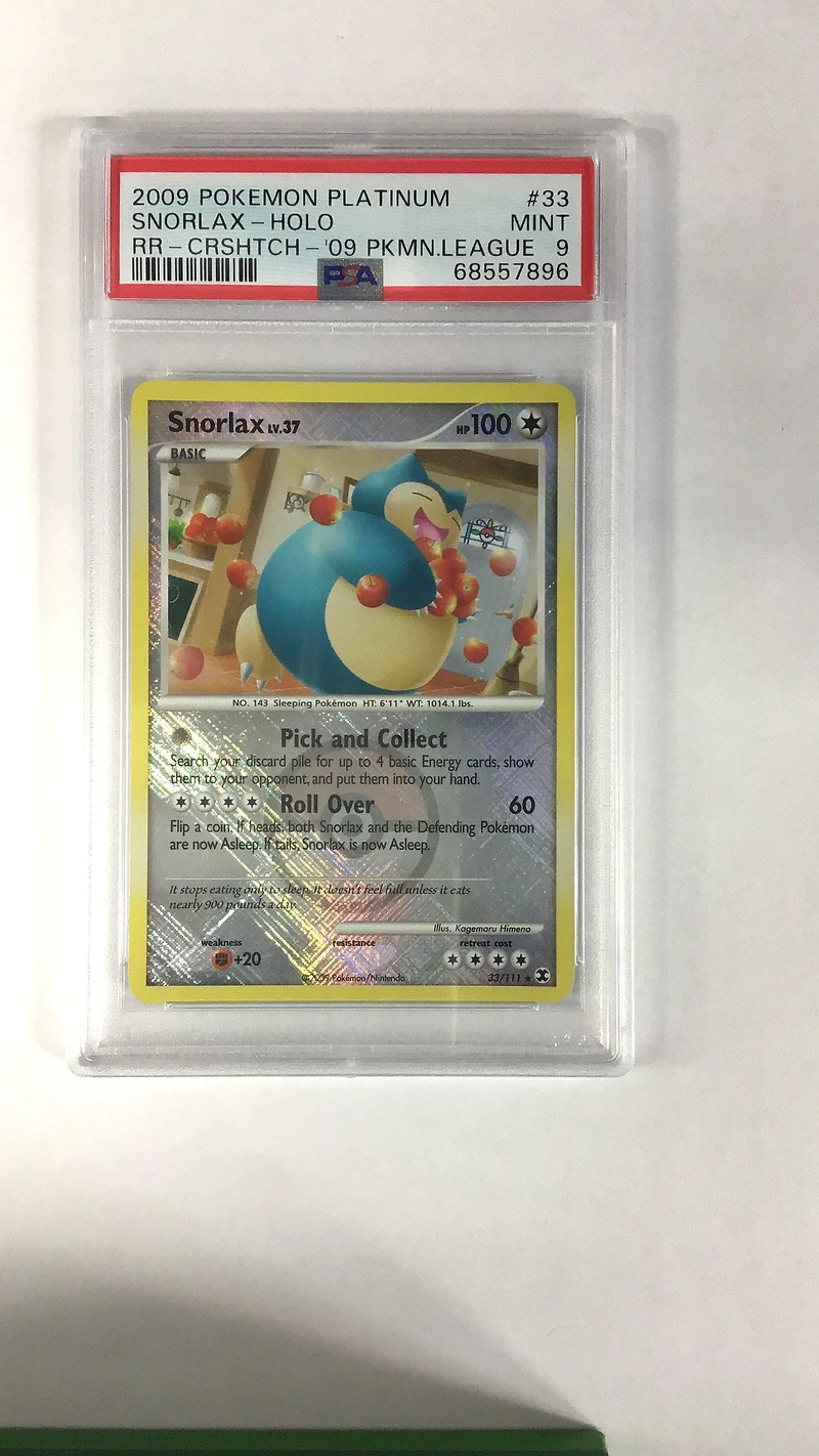 2009 Pokemon Platinum Rising Rivals 33 Snorlax PSA