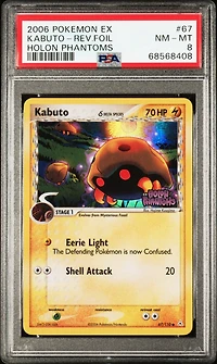 2006 Pokemon Ex Holon Phantoms 67 Kabuto PSA 8