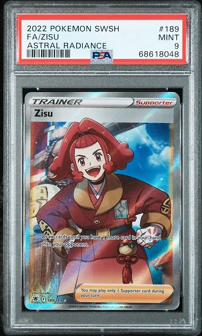 2022 Pokemon Sword & Shield Astral Radiance 189 Full Art/zisu PSA