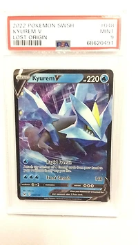 2022 Pokemon Sword & Shield Lost Origin 048 Kyurem V PSA 9