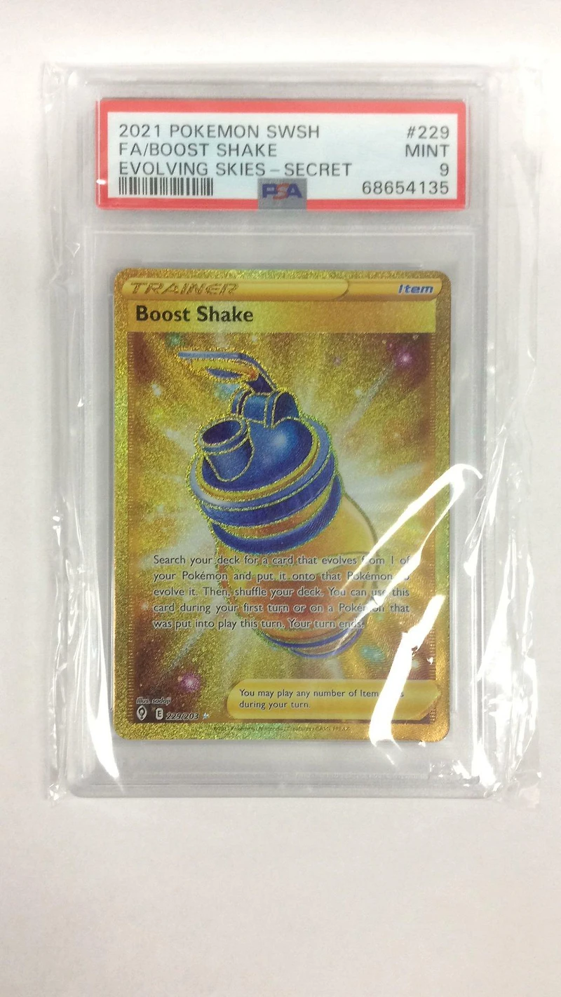 2021 Pokemon Sword & Shield Evolving Skies 229 Full Art/boost Shake Secret PSA 9