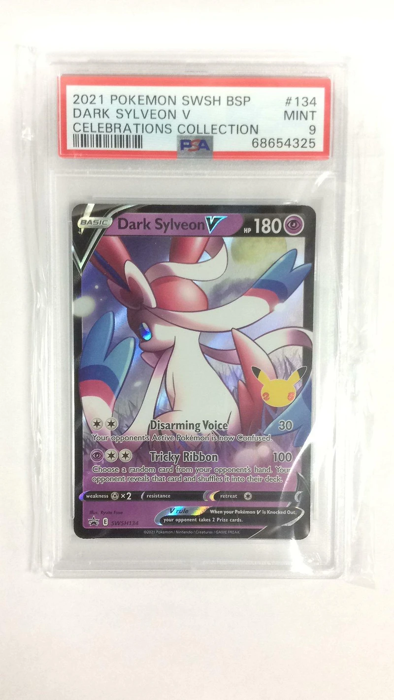 2021 Pokemon Swsh Black Star Promo 134 Dark Sylveon V PSA