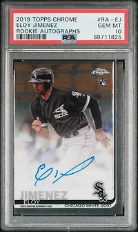 2019 Topps Chrome Rookie Autographs Ra-ej Eloy Jimenez PSA 10