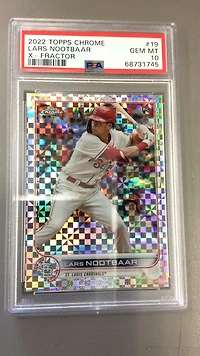 2022 Topps Chrome 19 Lars Nootbaar PSA 10