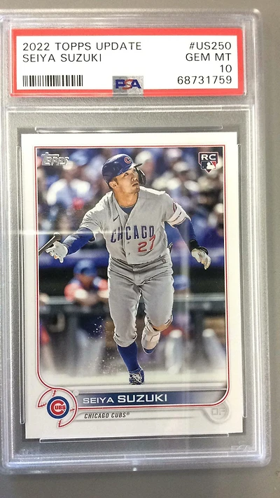 2022 Topps Update Us250 Seiya Suzuki PSA 10