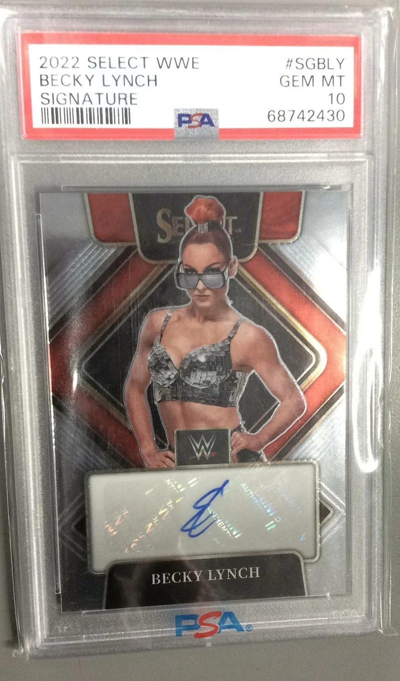 2022 Panini Select Wwe Signatures Sgbly Becky Lynch PSA 10