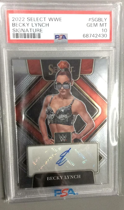 2022 Panini Select Wwe Signatures Sgbly Becky Lynch PSA 10
