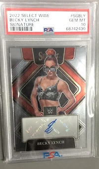 2022 Panini Select Wwe Signatures Sgbly Becky Lynch PSA 10