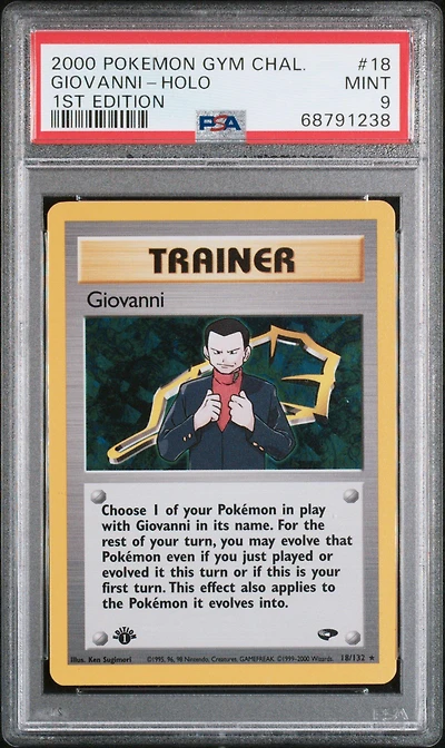 2000 Pokemon Gym Challenge 18 Giovanni PSA 9