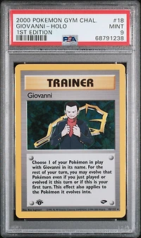2000 Pokemon Gym Challenge 18 Giovanni PSA 9