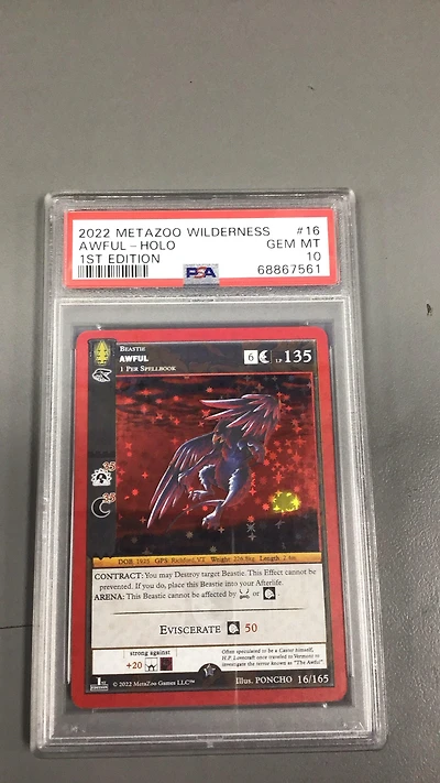 2022 Metazoo Wilderness 16 Awful PSA 10