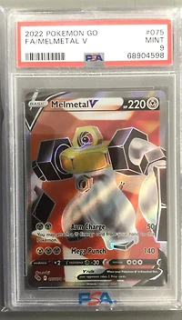 2022 Pokemon Go 075 Full Art/melmetal V PSA 9