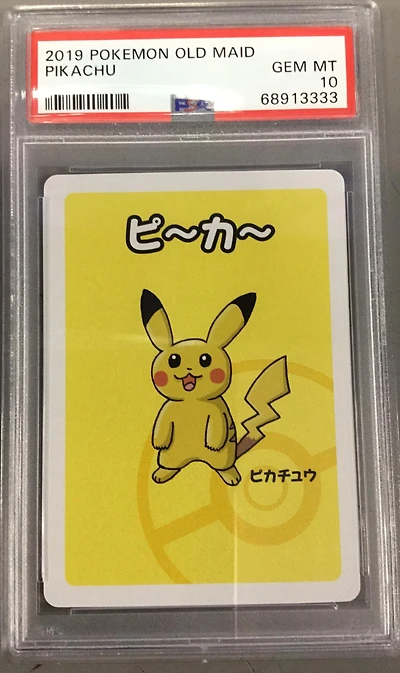 2019 Pokemon Old Maid Pikachu PSA