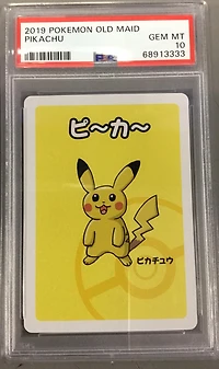 2019 Pokemon Old Maid Pikachu PSA