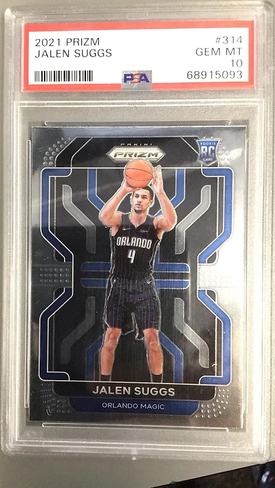 2021 Panini Prizm 314 Jalen Suggs PSA 10