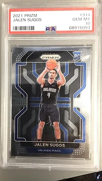 2021 Panini Prizm 314 Jalen Suggs PSA 10