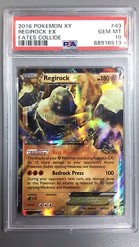 2016 Pokemon Xy Fates Collide 43 Regirock Ex PSA 10