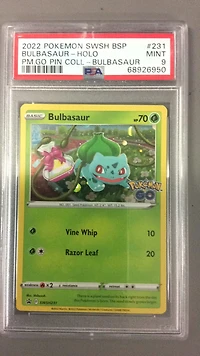 2022 Pokemon Swsh Black Star Promo 231 Bulbasaur PSA 9