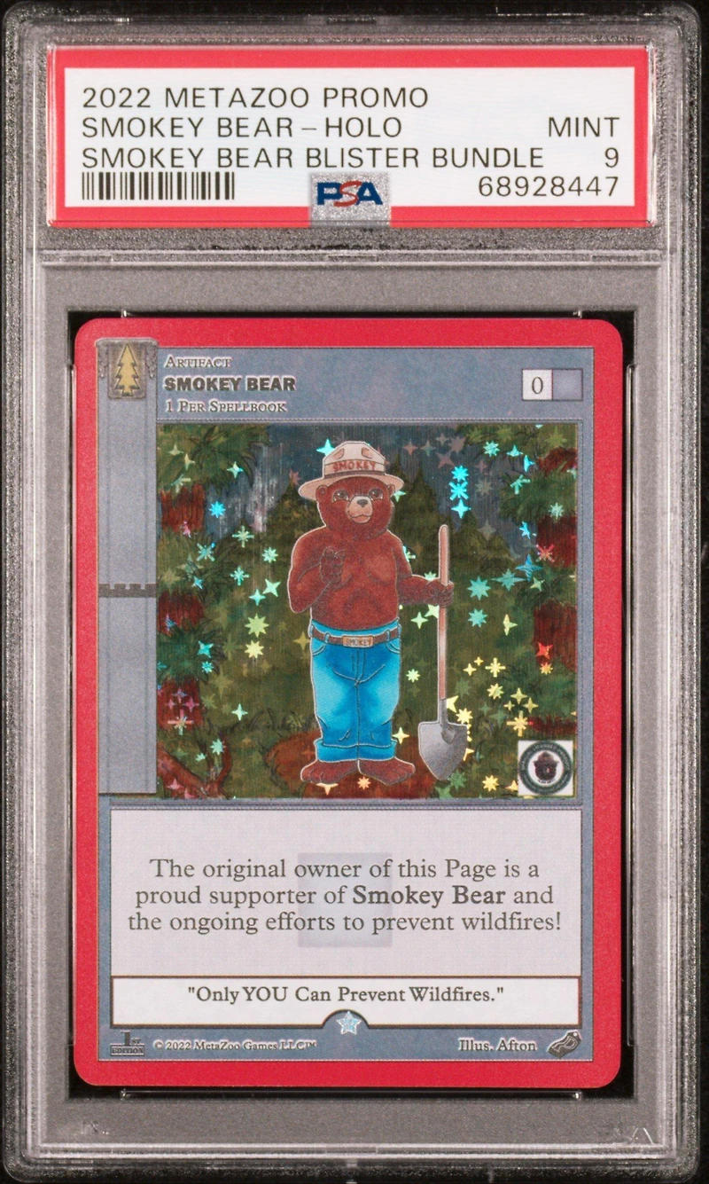 2022 Metazoo Promo Smokey Bear PSA 9