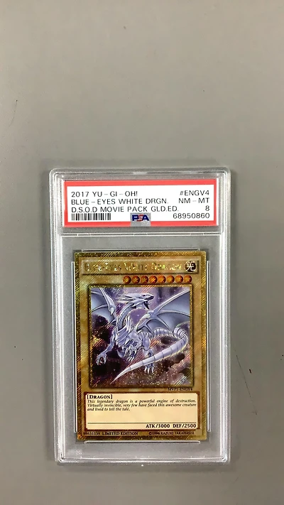 2017 Yu-gi-oh! The Dark Side Of Dimensions Movie Pack Gold Edition Engv4 Blue PSA